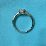 Dazzling Solid Silver 0.8ct Moissanite ring Photo 5