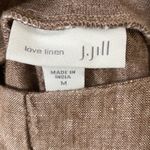 J.Jill 100% linen pull on pants Beechnut Photo 2