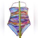 Ralph Lauren LAUREN Summer Tie Dye Twist Swimsuit One Piece Convertible Size 12 Photo 9