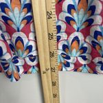 Talbots Womens Top Large Geo Print 100% Cotton Lightweight Blouse Novelty Boho Photo 7