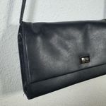 Kolton Black Leather Shoulder Bag with Minimalist Design Photo 3