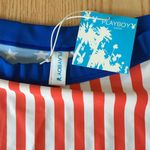 Playboy New  Patriotic Swimsuit Skirt Cover Up Large Stretchy Photo 3