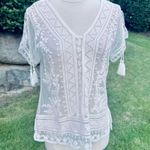 Wit & Wisdom Embroidered Top White Size undefined Photo 3