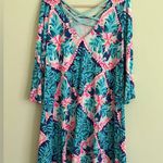 Lilly Pulitzer Ophelia Swing Dress in Coconut Cove Seaside Aqua Size XL Photo 8