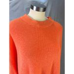 FP Beach  Orange Slouchy Knit Mock Neck Sweater Oversized Pullover Size M Photo 3