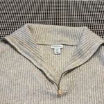 Cupcakes and Cashmere  Cream Ribbed Turtleneck Sweater Photo 3