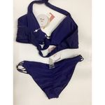 PilyQ New.  navy bikini set. L-top/S-bottom. Retails $152 Photo 6