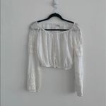 Love Shack Fancy NWT popover crochet white top Photo 2