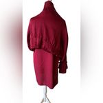 IRO Red Mandarin Collar Tiered Dress Photo 6