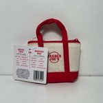 Trader Joe’s Canvas Micro Mini Tote with Reusable Grocery Bag Charm Red Photo 2