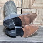 Western Cowboy Womens Gray Leather Boots Size 5M American Made Photo 4