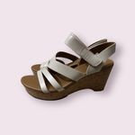 Naturalizer  Cream Cork Wedge Sandals Sz 7 Photo 3