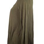 JODIFL  Crisscross Front Long Sleeve Shirt Dark Green Large Photo 3