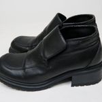 Unlisted Vintage 90s Chunky Heeled Black Ankle Boots Photo 1
