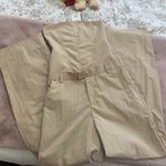 ZARA Tan Strapless Jumpsuit Photo 0