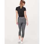 Lululemon  | On Your Mark‎ Crop 23" Heathered Black Ruched Ankles | Women's 4 Photo 1
