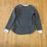 Columbia Crewneck Sweater Black and White Ribbed Knit Photo 1