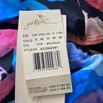 New! Profile by Gottex Color Rush Black Ruffle One Shoulder One Piece Swimsuit Blue Size 12 Photo 5