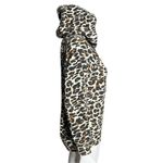 Lou & grey Sweatshirt Women XXSP Fluffy Fleece Hoodie Brown Tan Peyote Cheetah Photo 1