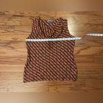 Classiques Entier - Black and Orange Houndstooth Blouse Size M Photo 4
