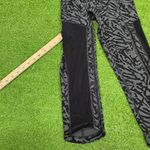 Lululemon  Hot To Street‎ Pant leggings Biggie Brushed Animal Print Black Meash 6 Photo 3