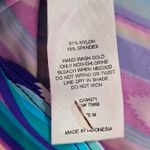 Hula Honey  Purple Print Crisscross Padded Swimwear Tankini Tank Top Medium M Photo 5