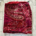 Cynthia Rowley  Reversible Red Polka Dot Paisley Scarf Polyester Photo 4