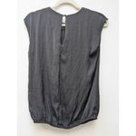 Armani Exchange  Pleated Front Faux Wrap Top Black Size S/P Photo 9