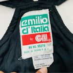 Vintage Emilio D'Italia Black Ski Snow Bib Adjustable Overalls Pants Women Photo 4