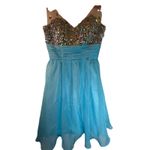 Grace Karin  Blue Jeweled Cocktail Dress - Size 2 Photo 12