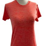 New Balance NB Women's Seamless Short Sleeve Shirt Size Small Orange Photo 3