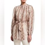 Zimmermann NWT  snake print waist tie blouse size 1 Photo 1