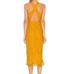 NBD NWT x Naven ‘Bryn’ lace high low midi dress sleeveless marigold S Photo 1