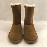 Minnetonka Chestnut Suede Winter Boots Faux Shearling Lining 85711 Womens Size 9 Photo 1