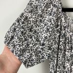 American Eagle Beachy Puff Sleeve Mini Dress Floral Women’s Size Medium White Photo 5