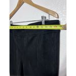 Andrew Marc  Pants Womens Size Large Faux Suede Black Pull on Skinny Leg Biker Photo 4