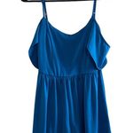 Urban Outfitters Women’s Blue Cold shoulder romper size medium Photo 0