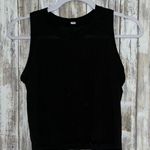 Lululemon  logo cropped muscle tank black size 4 Photo 0
