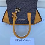 Michael Kors MK SM Avril Top-Zip Satchel | Purse | Handbag - Marigold Photo 6