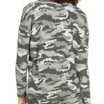 Chaser  Camo Cozy Pullover Sweatshirt Gray Medium NWT Photo 1