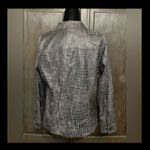 Bamboo traders black jeans jacket animal design L Photo 2
