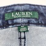 LAUREN Ralph Lauren Womens 8P Jeans Premier Straight Ankle Tuxedo Stripe Fray Blue Photo 7