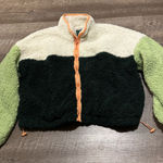 Wild Fable  Sherpa Multicolored Cropped Jacket Photo 0