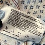 American Vintage Vintage America large tie front blouse blue paisley scarf print button close bk Photo 6