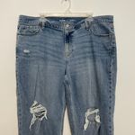 Old Navy Mid Rise Boyfriend Loose Jeans Light Wash Distressed Ripped Jeans 18 R Photo 5