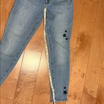 7 For All Mankind High Rise Blue Jeans with Star Accent Photo 7