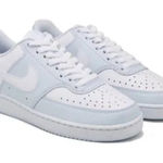 Nike  Women's Blue Leather Court Vision Low Size 8 dh3158-004 Photo 0