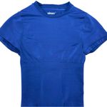 PINSY Butter Sculpt Tee Seamless Shapewear Bodysuit Blue Size Medium EUC Photo 5