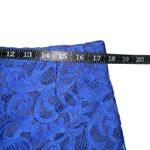 Anthropologie  Maeve The Colette Blue Wide Leg Lace Cropped Pants 32 Photo 6