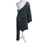 Pretty Little Thing One-Shoulder Green Sequin Dress NWT Size 12 Green Formal Dress Photo 1